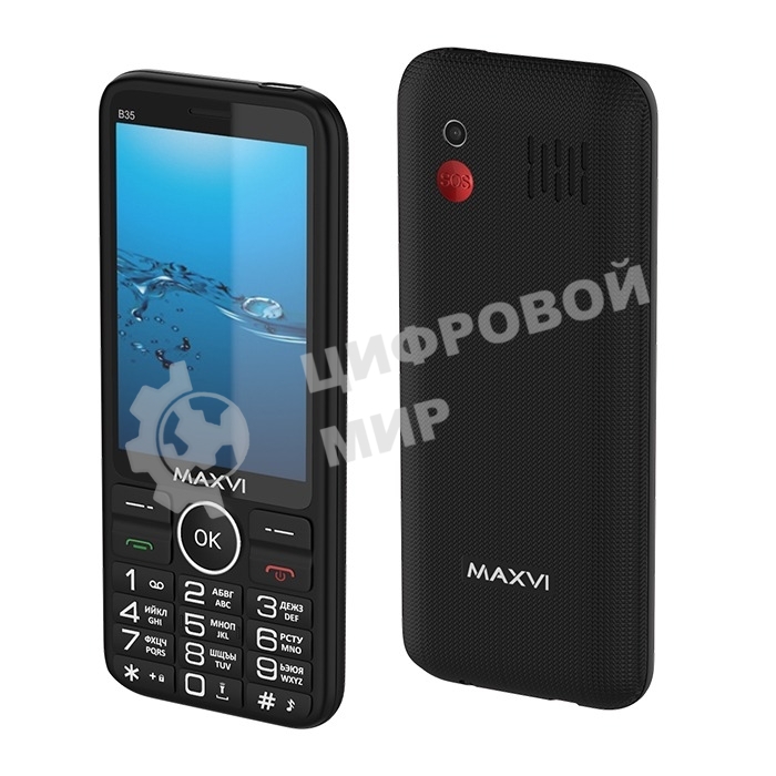 Мобильный телефон Maxvi B35 черный