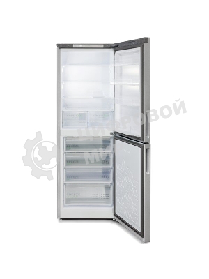 Холодильник Бирюса М6131 металлик двухкамерный 210/135 л морозилка снизу, автоматическое оттаивание