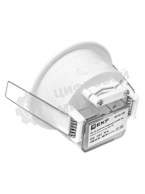Датчик движения EKF dd-ms-100 (ИК) MS-100 (ДД) встраив. 1200 Вт 360 град. до 6 м IP20