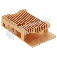 Корпус Qumo Aluminum case without fan, Raspberry Pi 3, gold(RS025)