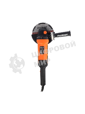 Машина углошлифовальная (УШМ) PATRIOT Expert AG 150E 1300Вт, диск 150мм, 3000-9000об/мин, регулировка скорости, поддержка оборотов, плавный пуск, защита от повторного включения, усиленная защита от пыли, виброзащитная дополнительная рукоятка