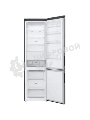 Холодильник LG GA-B509CLSL графитовый двухкамерный 277/107л морозилка снизу, No Frost