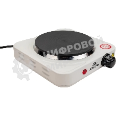 Плита настольная электрическая Добрыня DO-2206W белая, 1конф.1,0кВт,чугун