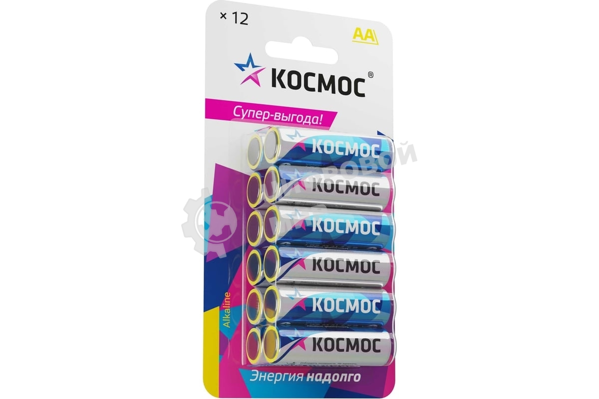 Элемент питания Космос алкалиновый AA/LR06 BP-12 (блист.12шт)