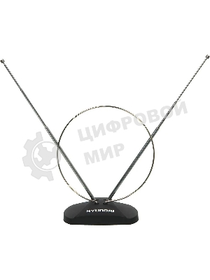 Антенна телевизионная Hyundai H-TAI120 3дБ пассивная черный