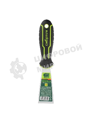 Шпательная лопатка из нержавеющей стали Сибртех 40 мм, двухкомпонентная рукоятка