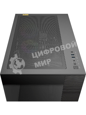 Корпус Ocypus Delta C74 ARGB Black, Midi-Tower, чёрный, 2 x 120 мм