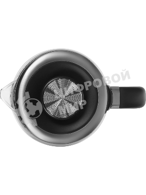 Чайник электрический Hyundai HYK-G5501 1.7 л, 2200 Вт, серебристый/черный