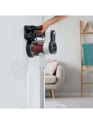 Пылесос вертикальный Gorenje SVC216FMLW белый/черный, питание от аккумулятора, 25 Вт, уборка сухая, пылесборник 0.5 л