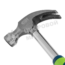 Молоток-гвоздодер Сибртех металлическая трубчатая обрезиненная рукоятка, вес 450 гр., боек 27 мм