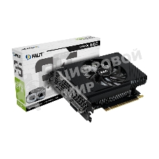 Видеокарта Palit RTX 3050 STORMX OC 6Gb NVIDIA GeForce RTX 3050 6Gb PCI-E 4.0 96bit GDDR6 1042/14000 DVIx1 HDMIx1 DPx1 HDCP Ret