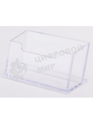 Подставка Deli E7623 для визиток 100х38х82мм, прозрачный