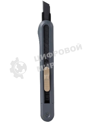 Нож канцелярский Deli ENS063-GR Nusign, ширина лезвия 9 мм, фиксатор сталь серый