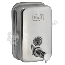 Дозатор для жидкого мыла из нерж. стали Puff-8605, хром, 500 мл, глянцевый, 17х12х12 см