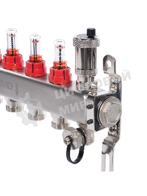 Коллектор Royal Thermo нерж. в сборе с расходомерами 1