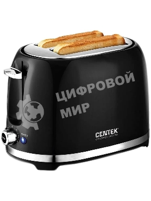 Тостер Centek СТ-1432 черный/стальной