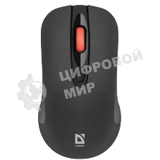 Мышь беспроводная Defender Nexus MS-195 черный, 1600 dpi, радиоканал, USB, кнопки - 4