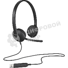 Гарнитура Logitech H340 чёрный, проводная, USB