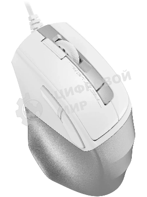 Мышь проводная A4Tech Fstyler FM45S Air белый/серебристый, 2400 dpi, USB, кнопки - 7