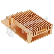 Корпус Qumo Aluminum case without fan, Raspberry Pi 3, gold(RS025)