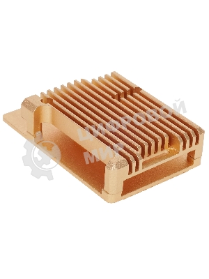 Корпус Qumo Aluminum case without fan, Raspberry Pi 3, gold(RS025)