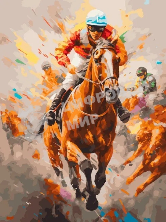 Картина по номерам БЕЛОСНЕЖКА 1109-AS Дерби