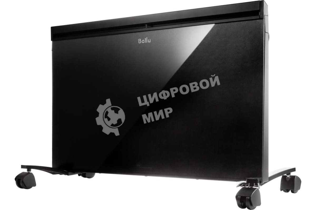 Конвективно-инфракрасный обогреватель Ballu Plaza Solar BIHP/S-1300 черный, 1300 Вт, 15 м2, термостат, дисплей