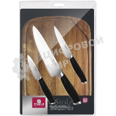 Набор ножей кухонных Rondell RD-1773 компл.: 4предм. черный блистер