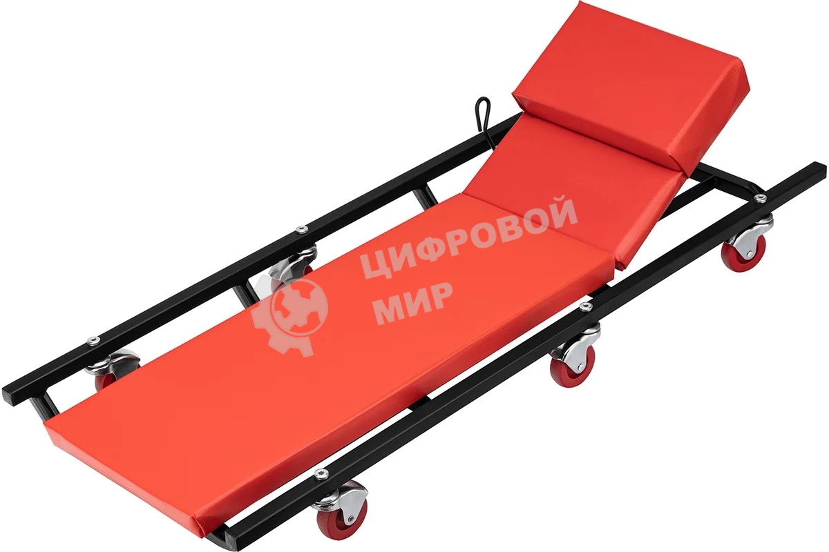 Лежак ремонтный Matrix на 6-ти колесах 1030 х 440 х 120 мм поднимающийся подголовник