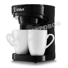 Кофеварка капельная Kitfort KT-764 черный, исп. кофе - молотый, 0.3 л, 450 Вт
