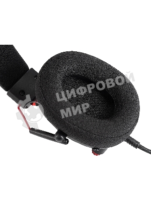 Гарнитура Oklick HS-L305G чёрный, проводная, USB, подсветка