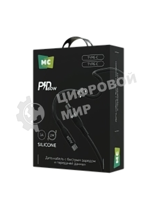 Дата-кабель MORE CHOICE (4620202554543) K83aa 2м USB 3.0A PD 60W для Type-C Type-C- 2м, черный