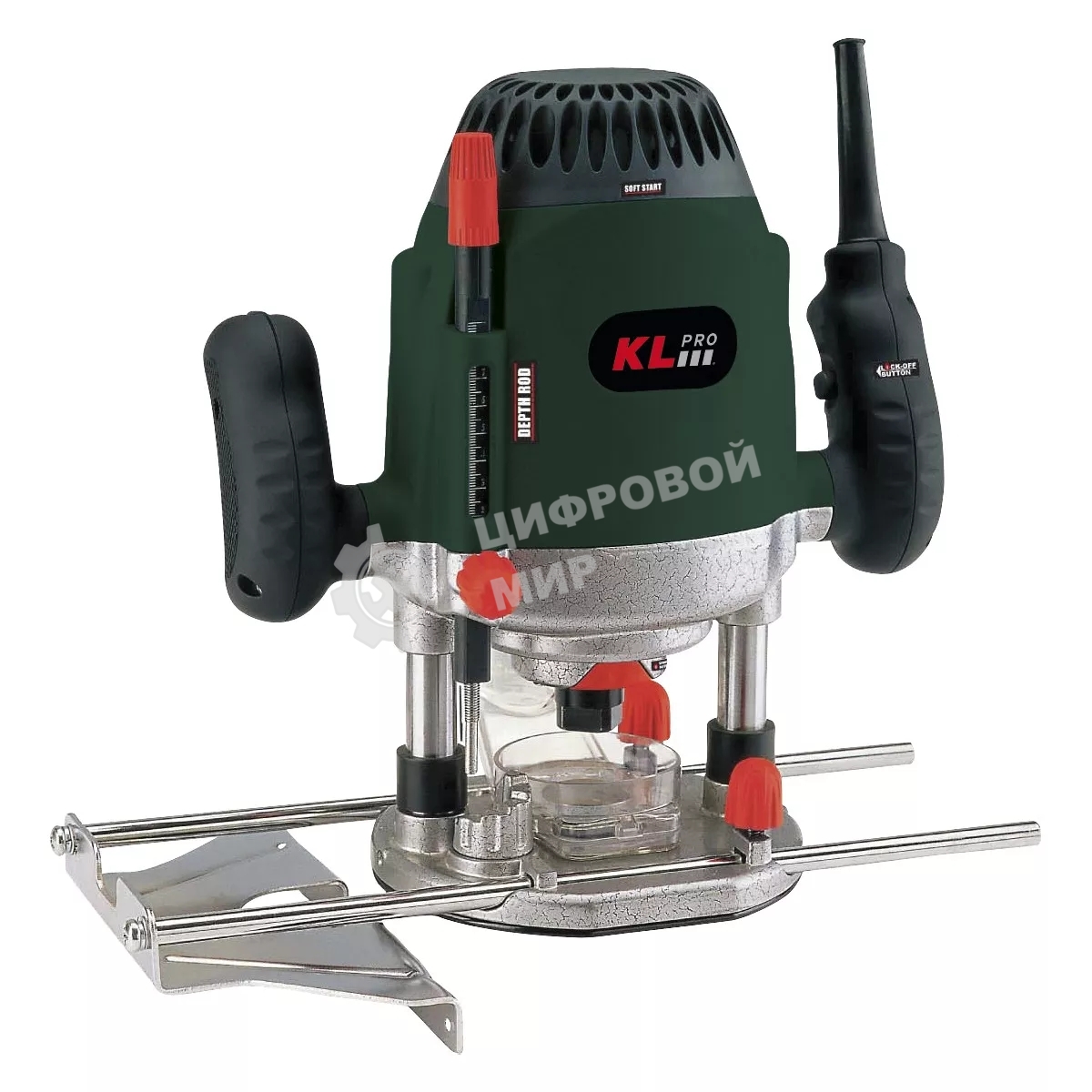 Профессиональная фрезерная машина KLPRO KLEF1205 (сеть, 1800Вт, 9000-23000об/мин, 6-8-12мм)