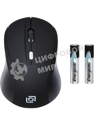 Мышь беспроводная Oklick 415MW черный, 1600 dpi, радиоканал, USB, кнопки - 4