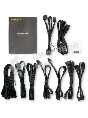 Блок питания Power Supply HSPD, 850W 80 PLUS Gold (ATX, 2.52, Full modular, 1x24(20+4)pin 600мм, 2xCPU 8(4+4)pin 700мм, 2xPCIe*2 8(6+2)pin 600+150мм, 2xSATA*3 500+150+150мм, 1xMOLEX*3 500+150+150мм, Active, 120x120мм, 150x140x86мм, APFC, OVP, OPP, SCP, UVP, OCP, OTP, NLO, SIP, black)