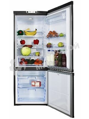 Холодильник DON R-280 G графит двухкамерный 200/90л морозилка снизу