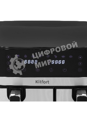 Аэрогриль Kitfort КТ-2261 черный, 2700 Вт, 8.2 л, сенсор, 8 программ