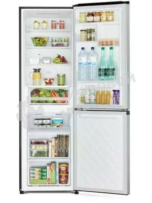 Холодильник Hitachi R-B410PUC6 PSV серебристый двухкамерный 215/105л морозилка снизу, No Frost