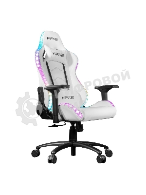 Кресло KFA2 Gaming Chair 01 RGB SE белый, экокожа, RGB-подсветка, подголовник