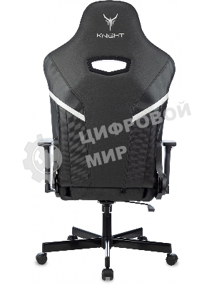 Кресло Knight Thunder 5X черный, экокожа, 120 кг, механизм качания