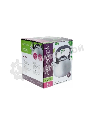 Чайник для плиты ALPENKOK AK-516 нерж.сталь со свистком 3,0л (12)