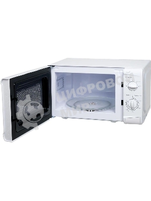 Микроволновая печь Oasis MW-70UW белый, 20 л, 700 Вт, переключатели - поворотный механизм
