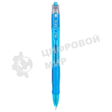 Ручка гелевая автоматическая Deli Arris EG08-BL прозрачный/голубой, d=0.5мм, синие чернила, резиновая манжета