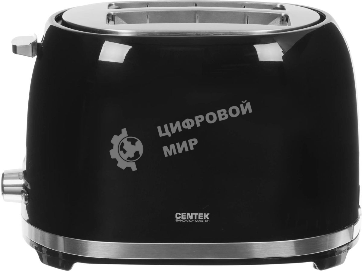 Тостер Centek СТ-1432 черный/стальной