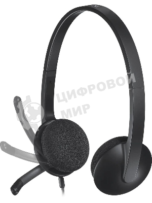 Гарнитура Logitech H340 чёрный, проводная, USB