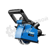 Штроборез ЗУБР ЗШ-П30-1400 ПСТКглуб. 30 мм, 125 мм, подключ. пылесоса, плавн пуск, 1400 Вт, кейс