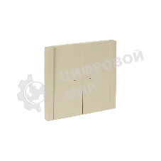 Выключатель IEK FORTE&PIANO FP406 2-кл с индикатором 10А ваниль