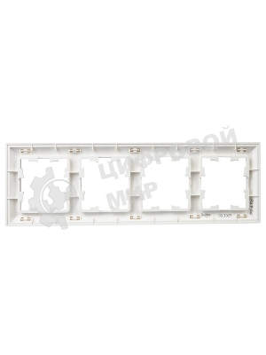 Рамка 4-местная IEK BRITE РУ-4-Бр DECOR 3D-форма белый