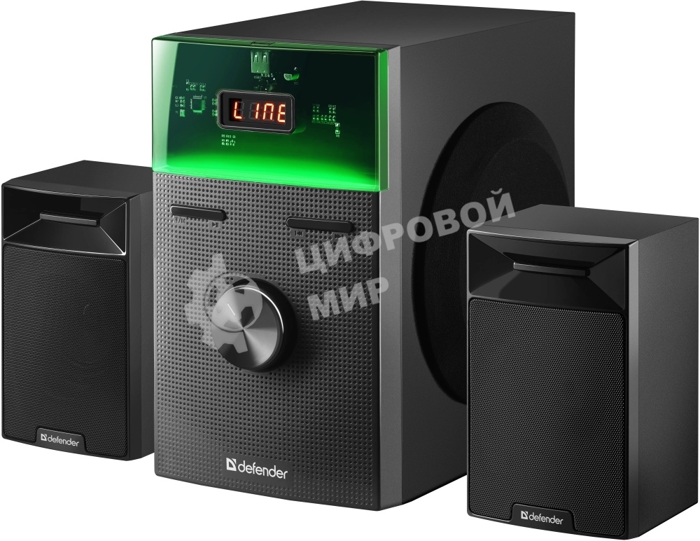 Портативная акустика Defender Tresor, черный