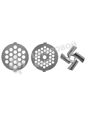 Мясорубка электрическая АКСИНЬЯ КС-2006С черный, 2300 Вт, 2.2 кг/мин, реверс, защита от перегрузки, металлический лоток, насадки - 6